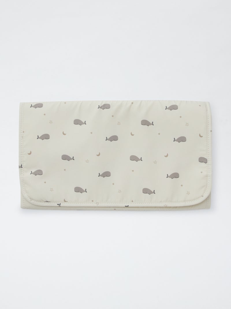 Saco para mudar a fralda estampado com tapete incluido BEGE - Kiabi