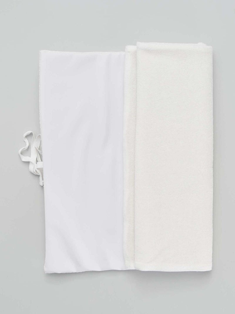 Saco para mudar a fralda + tapete para mudar a fralda BRANCO - Kiabi