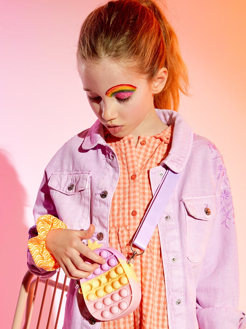 Saco pop it 'ananás' com alça Multicor - Kiabi