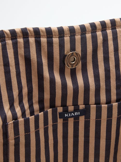 Saco shopper acolchoado com padrão de flores - Kiabi