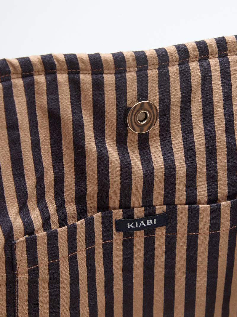 Saco shopper acolchoado com padrão de flores Violeta - Kiabi