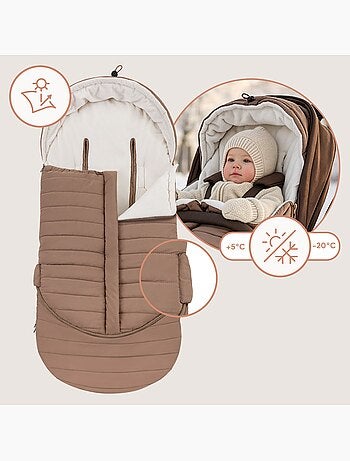 Saco térmico para carrinho de bebé LIONELO Oli – Universal – Impermeável – +5 a –20 °C – Filtro UV
