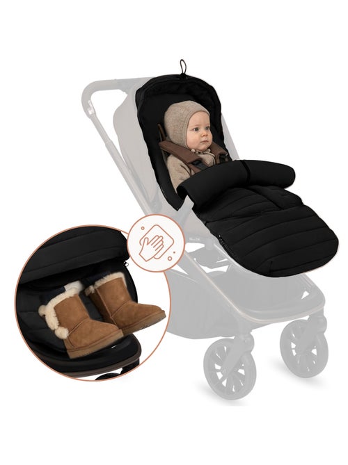 Saco térmico para carrinho de bebé LIONELO Oli – Universal – Impermeável – +5 a –20 °C – Filtro UV - Kiabi Saco térmico para carrinho de bebé LIONELO Oli – Universal – Impermeável – +5 a –20 °C – Filtro UV - Kiabi