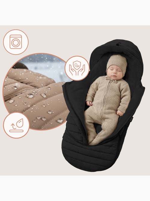 Saco térmico para carrinho de bebé LIONELO Oli – Universal – Impermeável – +5 a –20 °C – Filtro UV - Kiabi Saco térmico para carrinho de bebé LIONELO Oli – Universal – Impermeável – +5 a –20 °C – Filtro UV - Kiabi