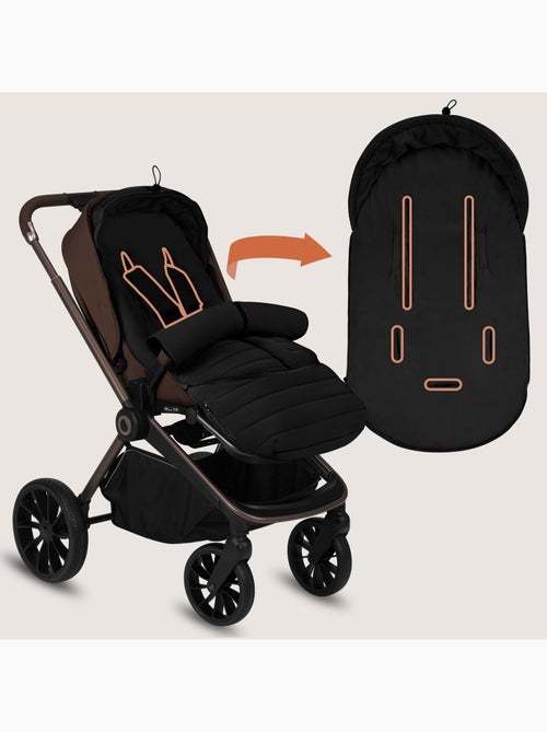 Saco térmico para carrinho de bebé LIONELO Oli – Universal – Impermeável – +5 a –20 °C – Filtro UV - Kiabi Saco térmico para carrinho de bebé LIONELO Oli – Universal – Impermeável – +5 a –20 °C – Filtro UV - Kiabi