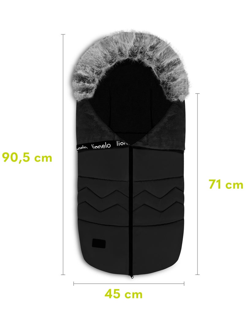 Saco térmico para carrinho LIONELO Frode - Universal - Pelito amovível - Impermeável Preto - Kiabi