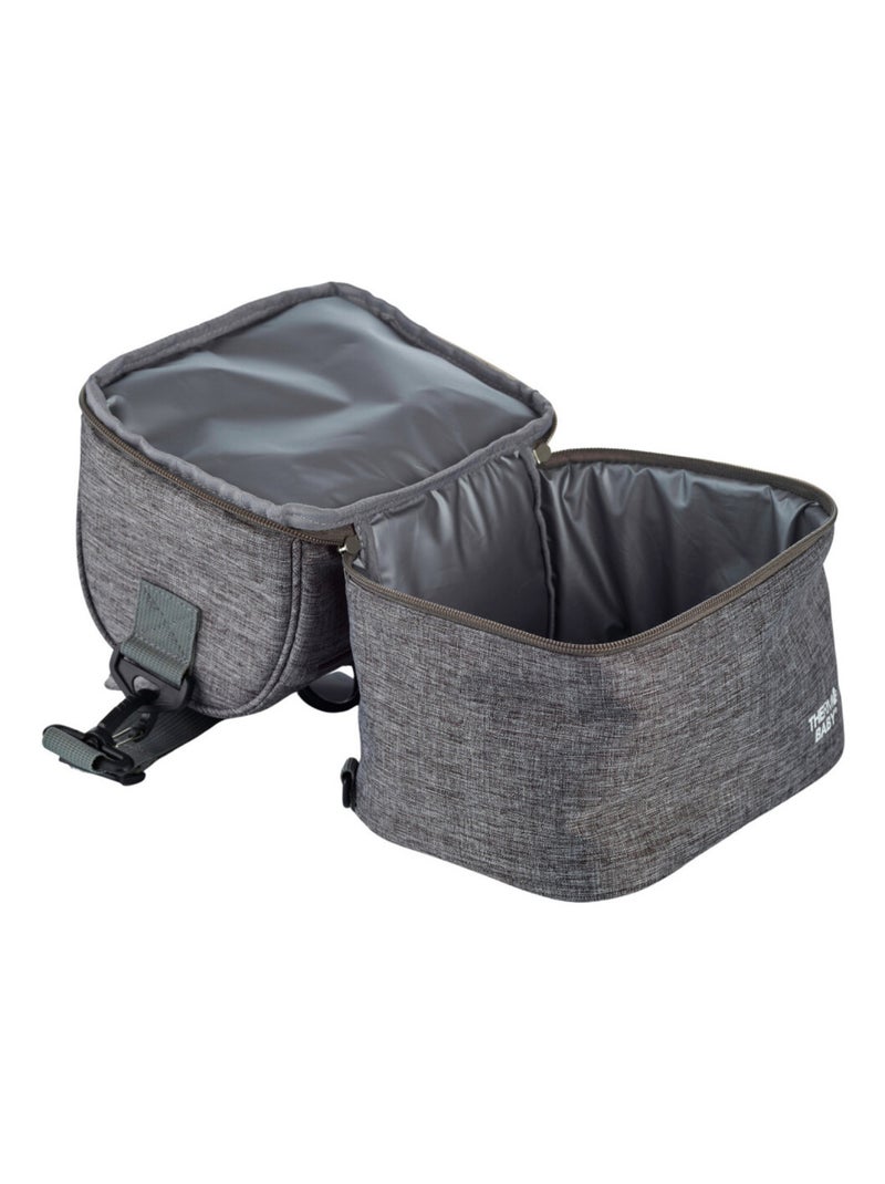 Saco térmico para refeições 4,5 l thermobaby com 2 compartimentos Cinza - Kiabi