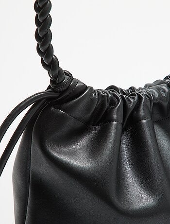 Saco tipo bolsa em imitação de pele