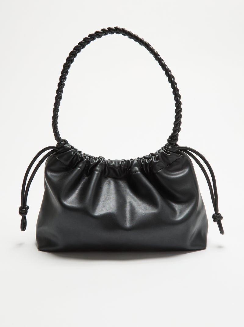 Saco tipo bolsa em imitação de pele Preto - Kiabi