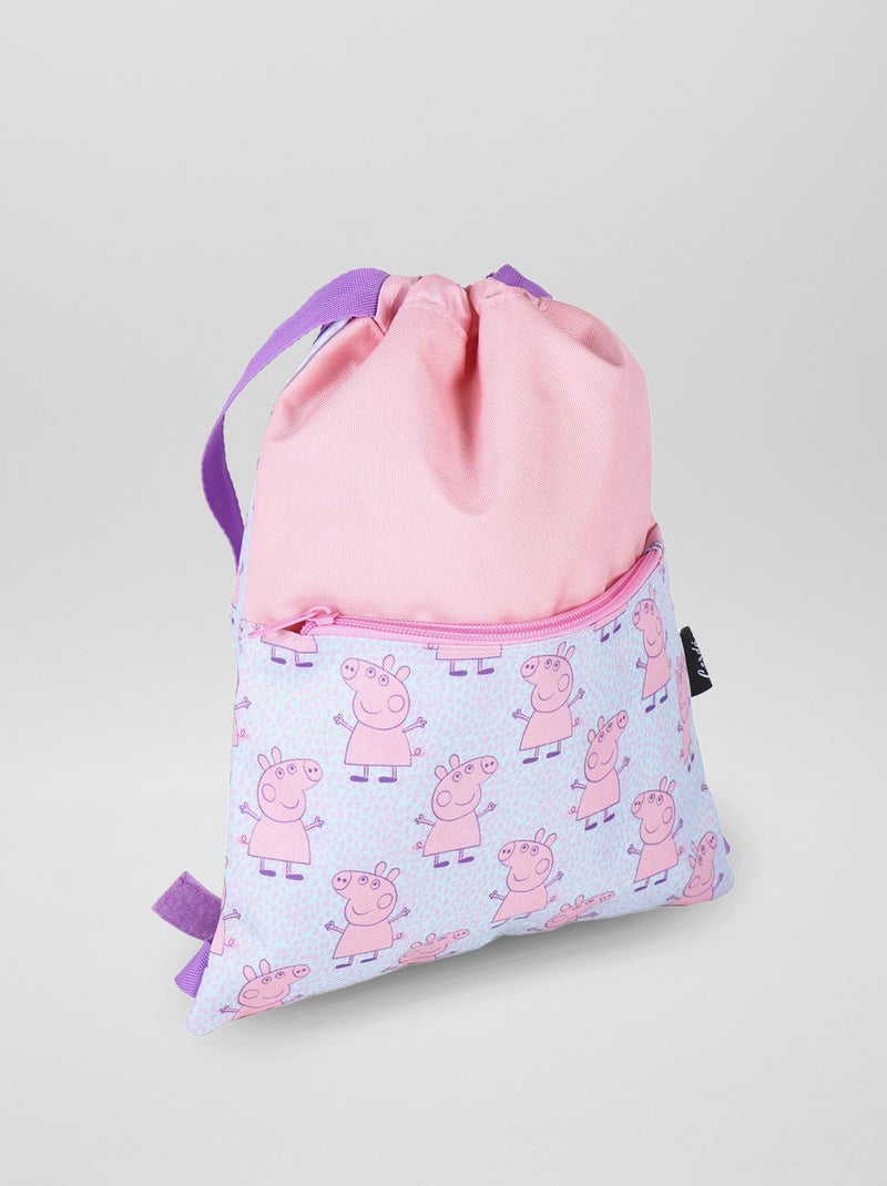 Saco tipo bolsinha 'Porquinha Peppa' Rosa/Azul - Kiabi