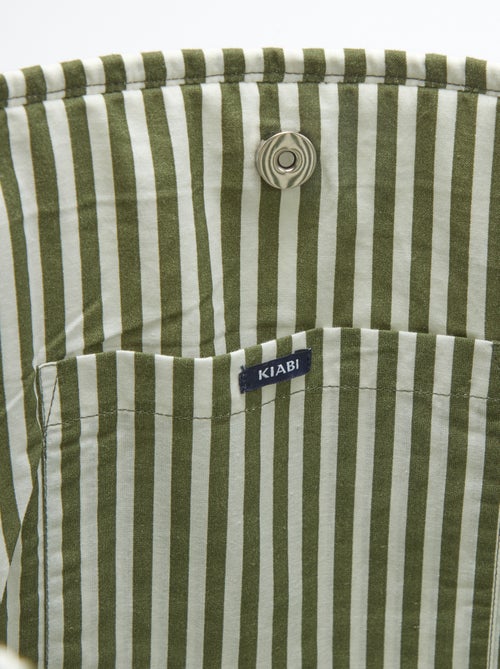 Saco tote acolchoado com padrão de flores - Kiabi