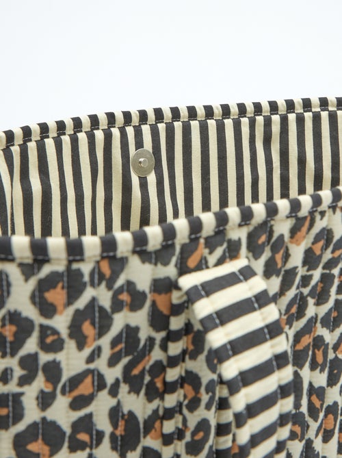 Saco tote acolchoado com padrão de leopardo - Kiabi