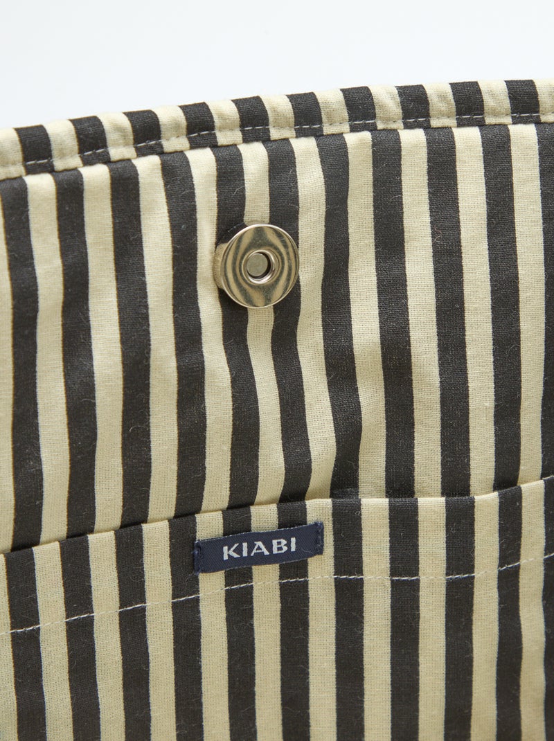 Saco tote acolchoado com padrão de leopardo Castanho - Kiabi