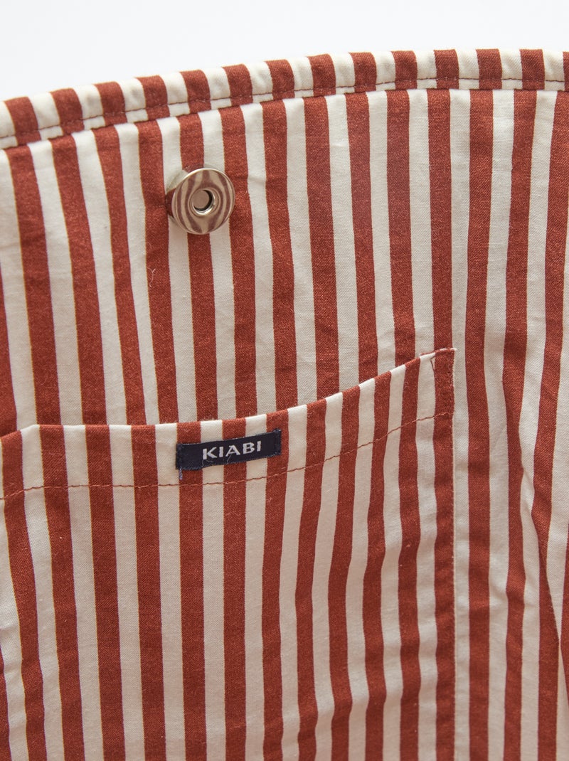 Saco tote acolchoado com padrão indiano Bege - Kiabi