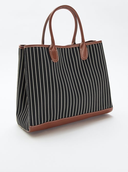 Saco tote em tecido - Kiabi