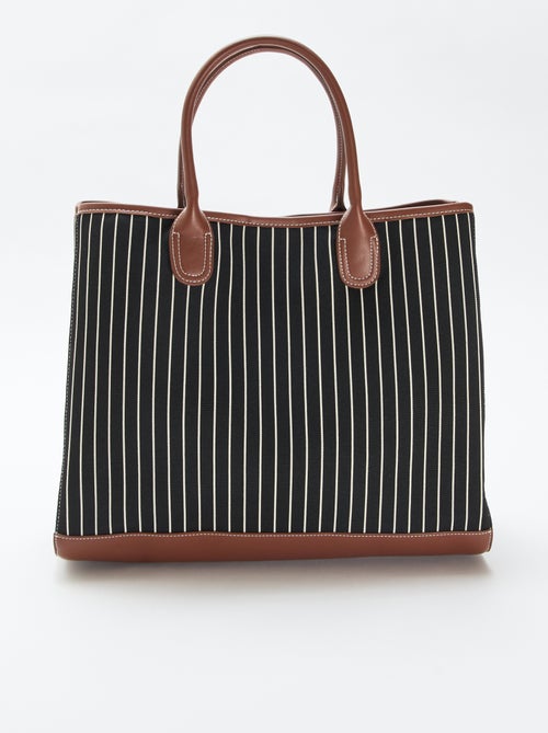 Saco tote em tecido - Kiabi