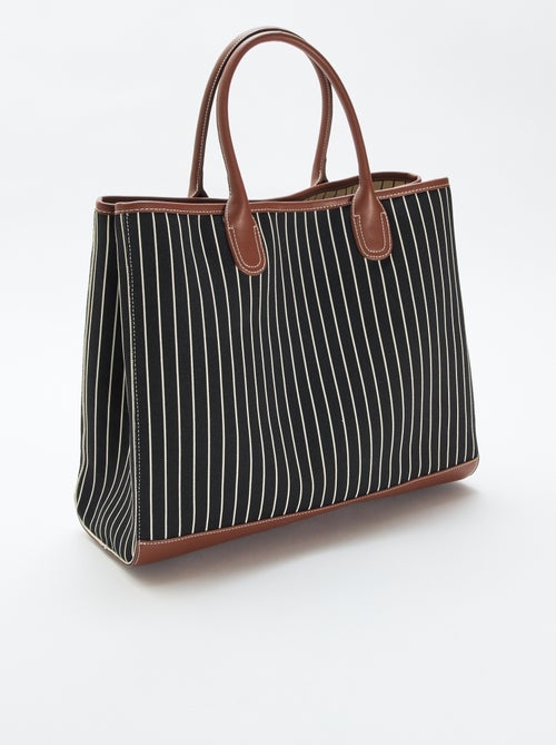 Saco tote em tecido - Kiabi