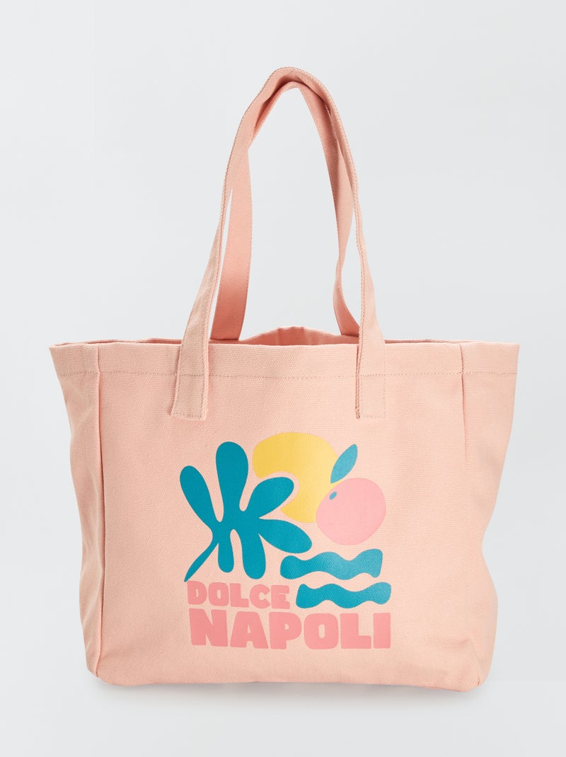 Sacola de lona ROSA - Kiabi