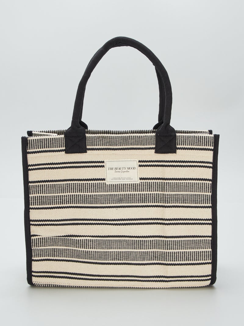 Sacola estampada PRETO - Kiabi