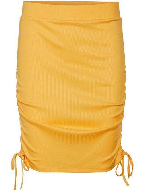 Saia Amarela Vero Moda Jillian para Mulher - Kiabi Saia Amarela Vero Moda Jillian para Mulher - Kiabi