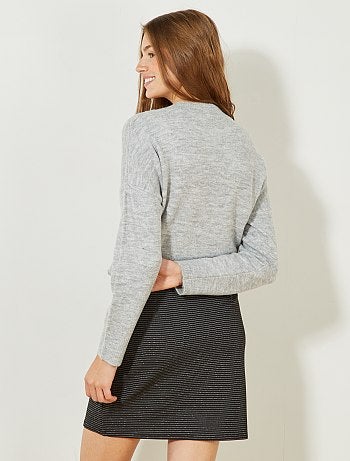 Saia às riscas com brilhantes - Kiabi