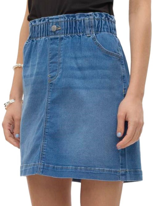 Saia Azul Vero Moda Alma para Mulher - Kiabi Saia Azul Vero Moda Alma para Mulher - Kiabi
