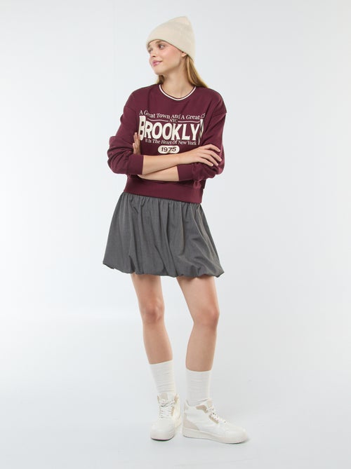 Saia balão com pormenor boxer - Kiabi