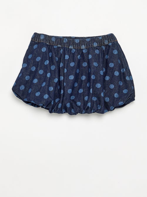 Saia balão curta estampada - Kiabi