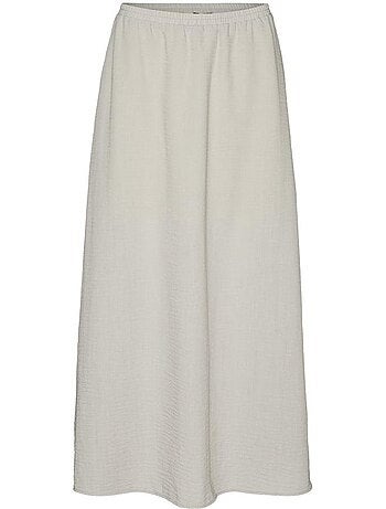 Saia Bege Vero Moda Kita para Mulher