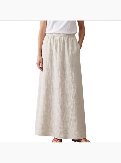 Saia Bege Vero Moda Kita para Mulher - Kiabi Saia Bege Vero Moda Kita para Mulher - Kiabi