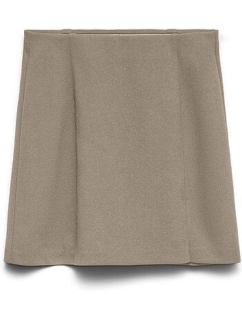 Saia Bege Vero Moda Mada para Mulher