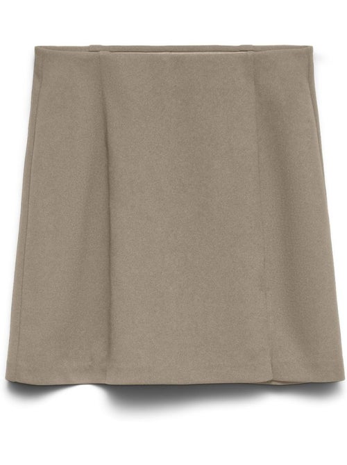 Saia Bege Vero Moda Mada para Mulher - Kiabi Saia Bege Vero Moda Mada para Mulher - Kiabi