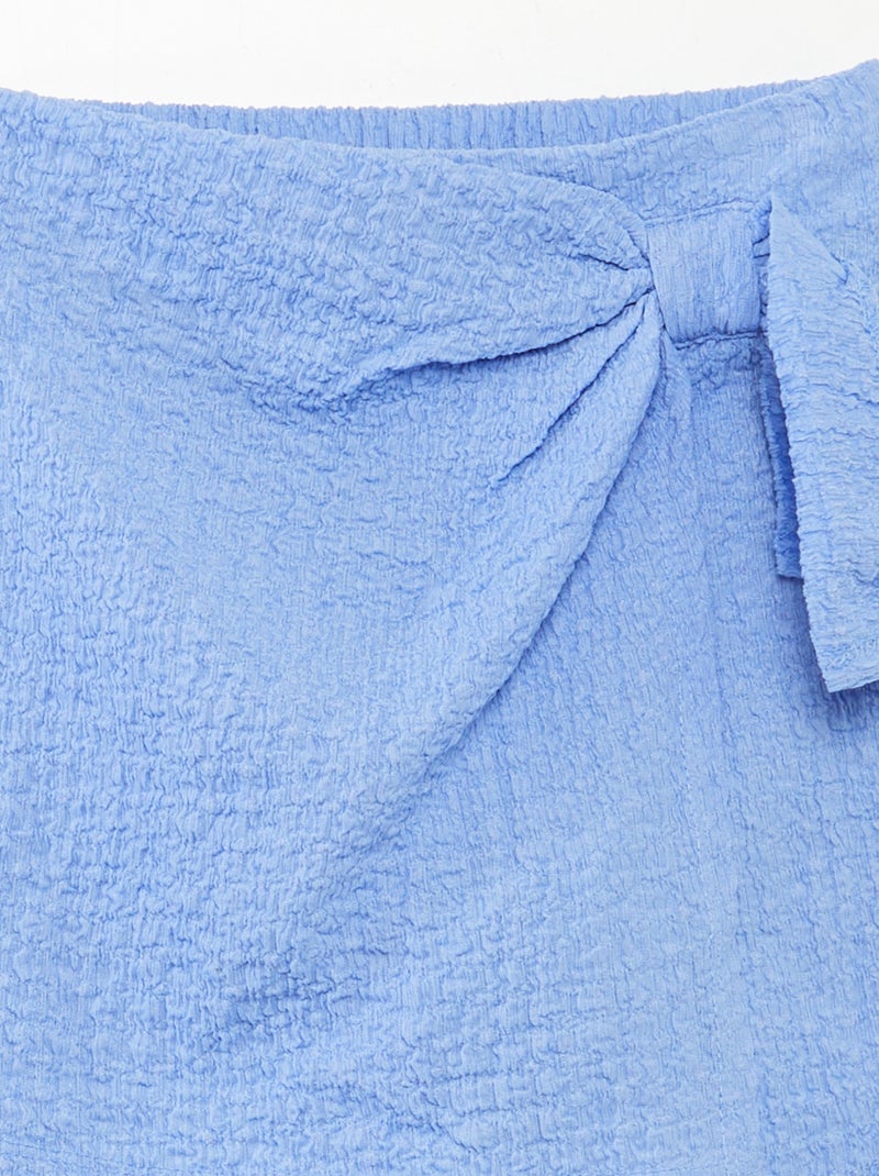 Saia-calça curta AZUL - Kiabi