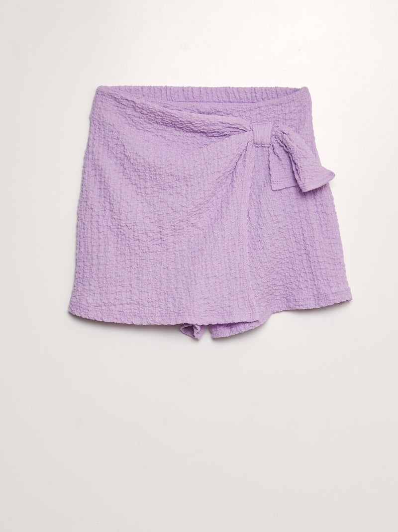 Saia-calça de malha gofrada VIOLETA - Kiabi