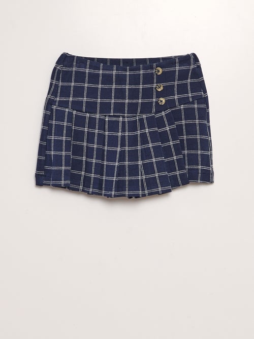 Saia-calça plissada em jersey - Kiabi