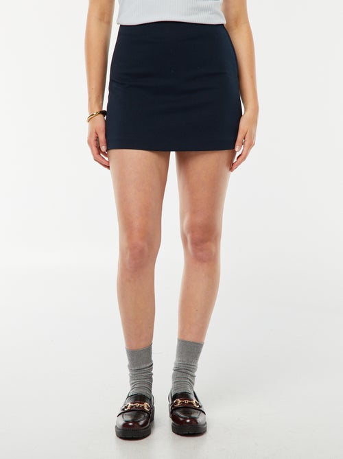 Saia-calção com cintura subida - Kiabi