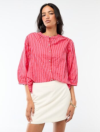 Saia-calção com cintura subida