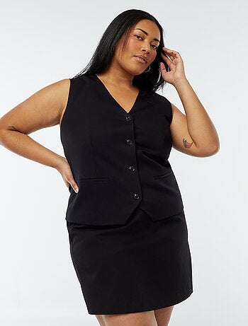 Saia-calção com cintura subida