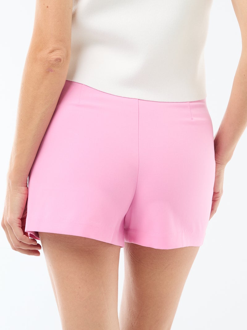 Saia-calção com cintura subida Rosa - Kiabi
