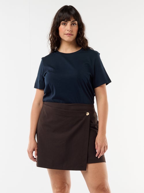 Saia calção com riscas finas - Kiabi