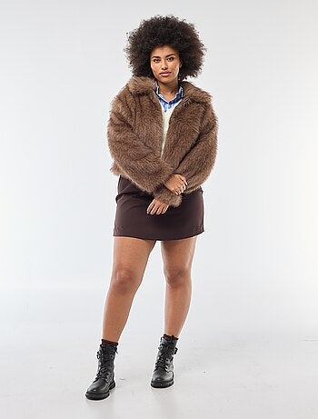 Saia-calção de cintura alta