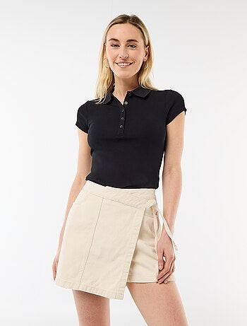 Saia-calção de ganga