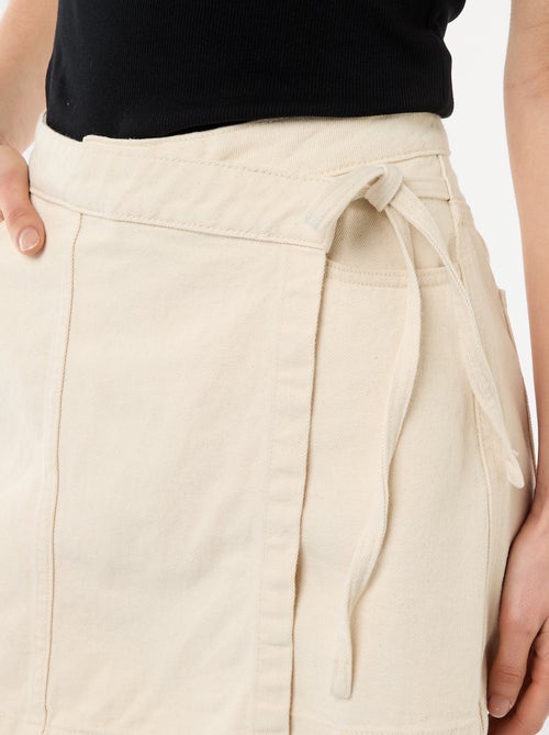 Saia-calção de ganga - Kiabi