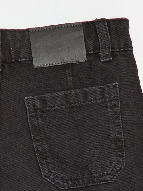 Saia-calção de ganga plissada - Kiabi