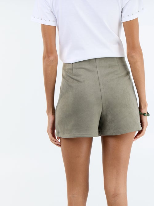 Saia calção em camurça sintética - Kiabi