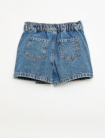 Saia-calção em ganga