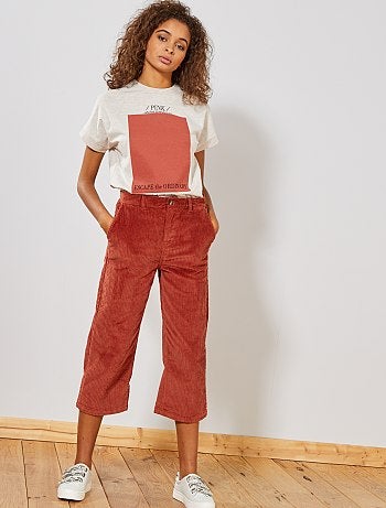 Saia calção em veludo canelado - Kiabi