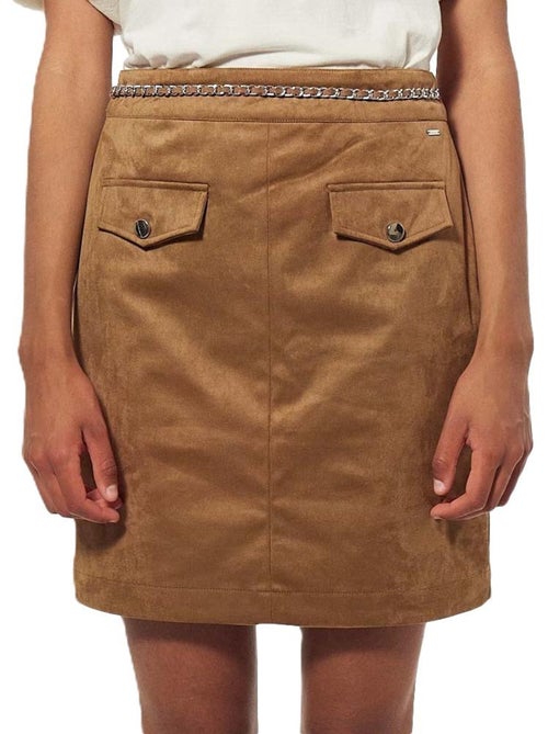 Saia camel feminina kaporal nacho - Kiabi