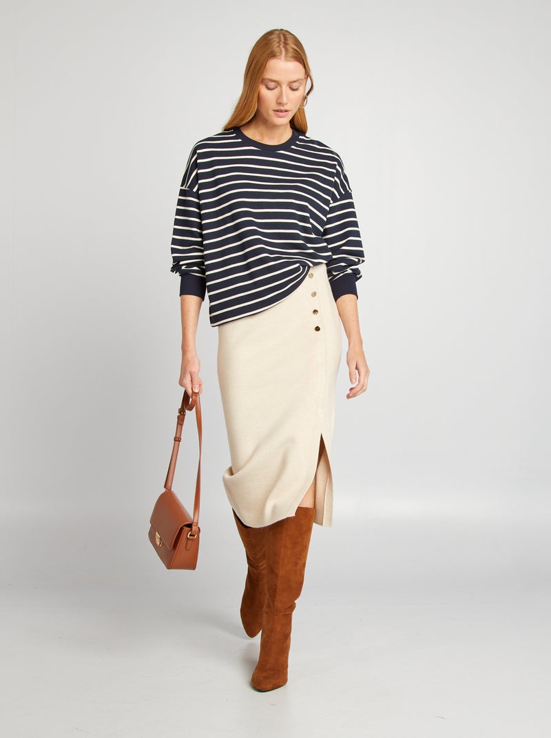 Saia-camisola justa BEGE - Kiabi