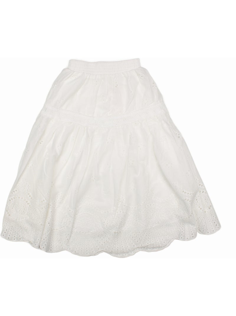 Saia com elásticos - Kids Star Branco - Kiabi